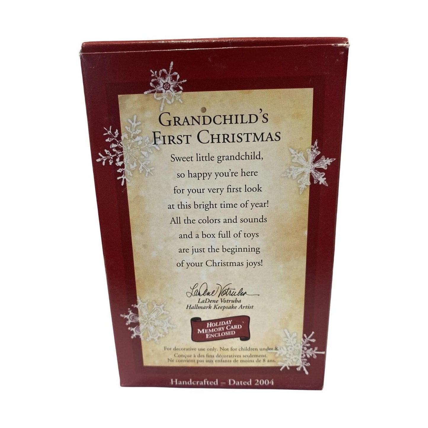2004 GrandChild's First Christmas Hallmark Ornament (Teddy Bear) QXG5741