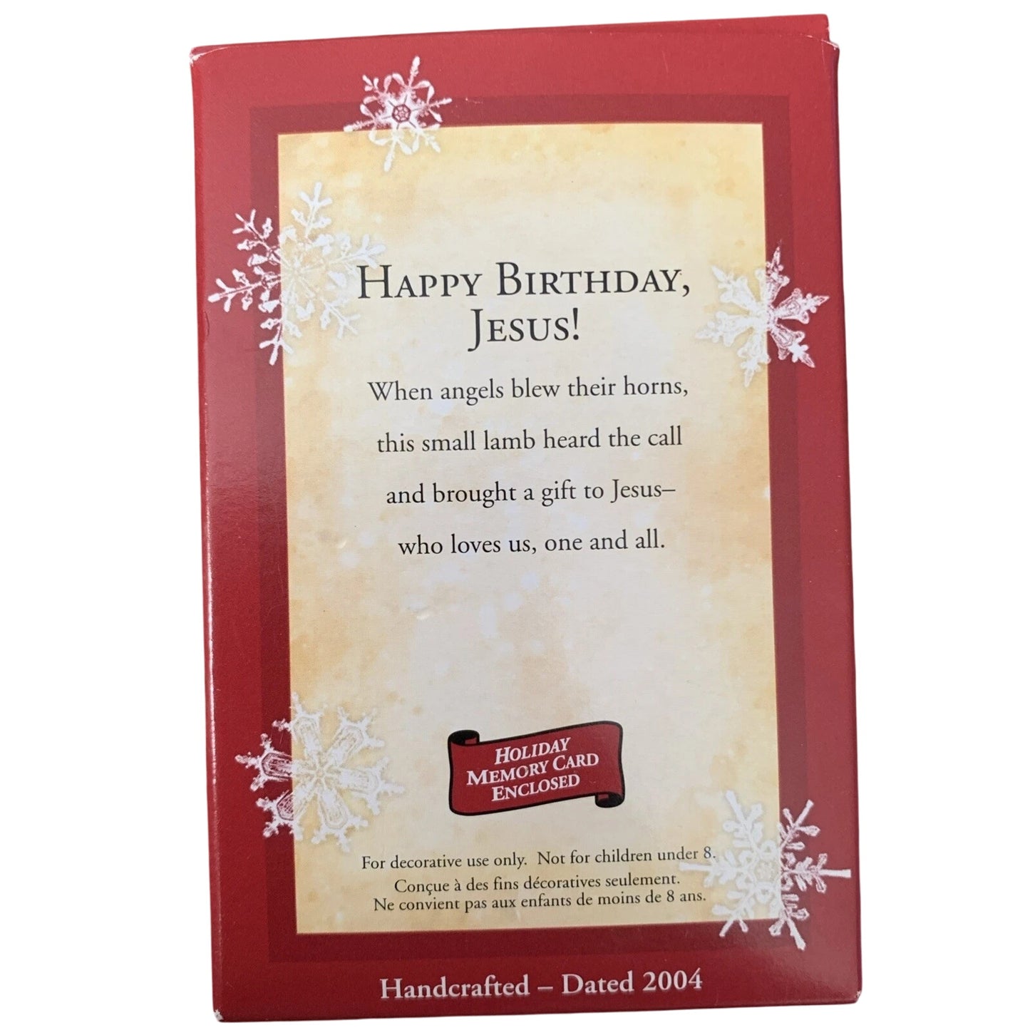 2004 Happy Birthday, Jesus! Hallmark Ornament (Church) QXG5354