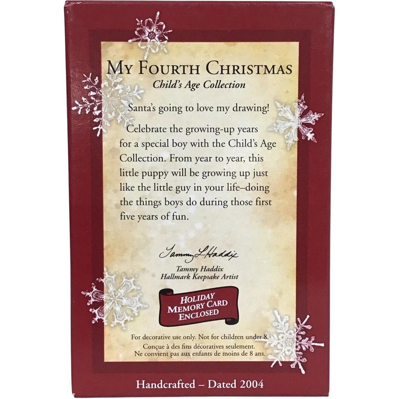2004 My Fourth Christmas Hallmark Ornament (Child's Age Collection) QXG2873