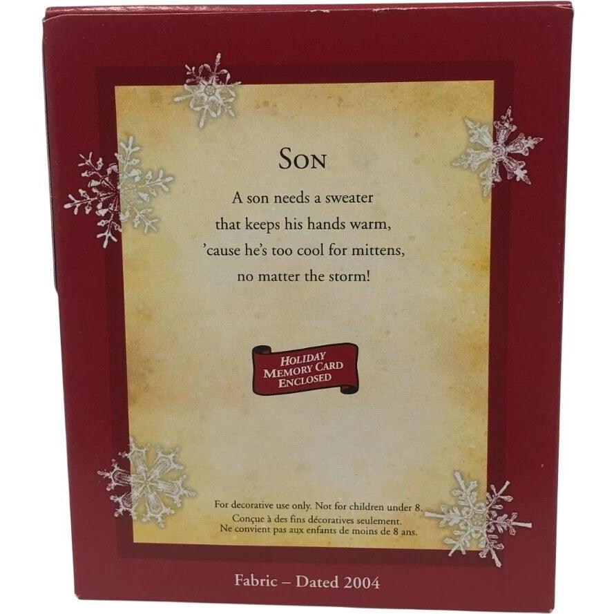 2004 Son Hallmark Ornament (Sweater) QXG5554
