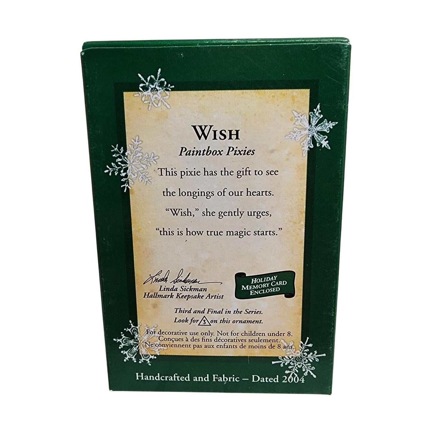 2004 Wish Hallmark Ornament (Paintbox Pixies) QXM5174