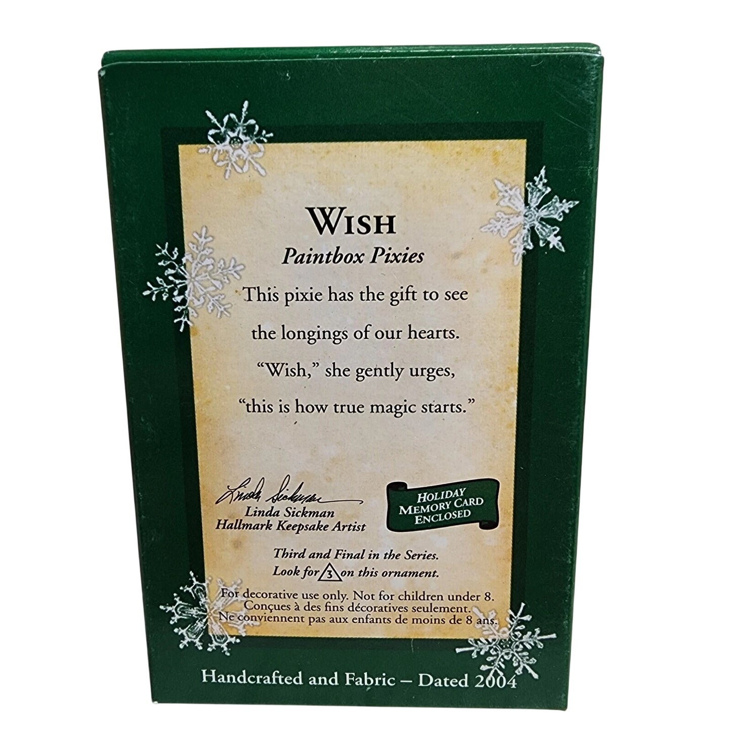 2004 Wish Hallmark Ornament (Paintbox Pixies) QXM5174