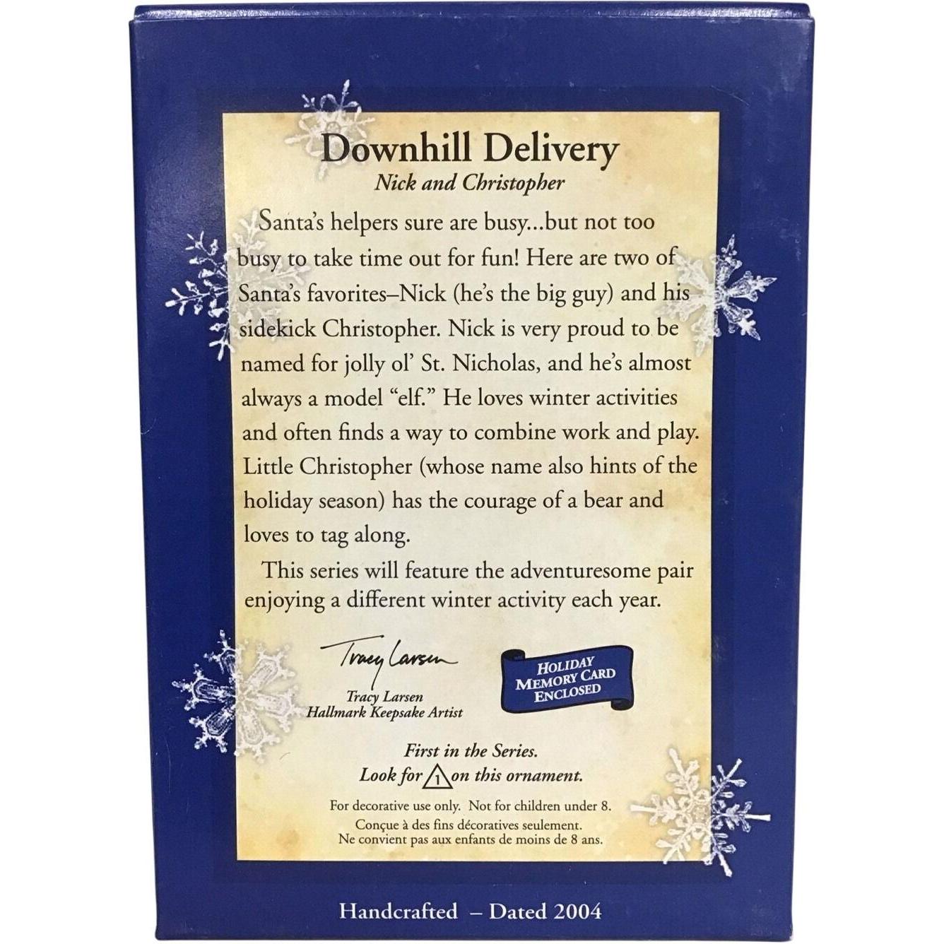 2004 Downhill Delivery Hallmark Ornament (Nick and Christopher) QX2834