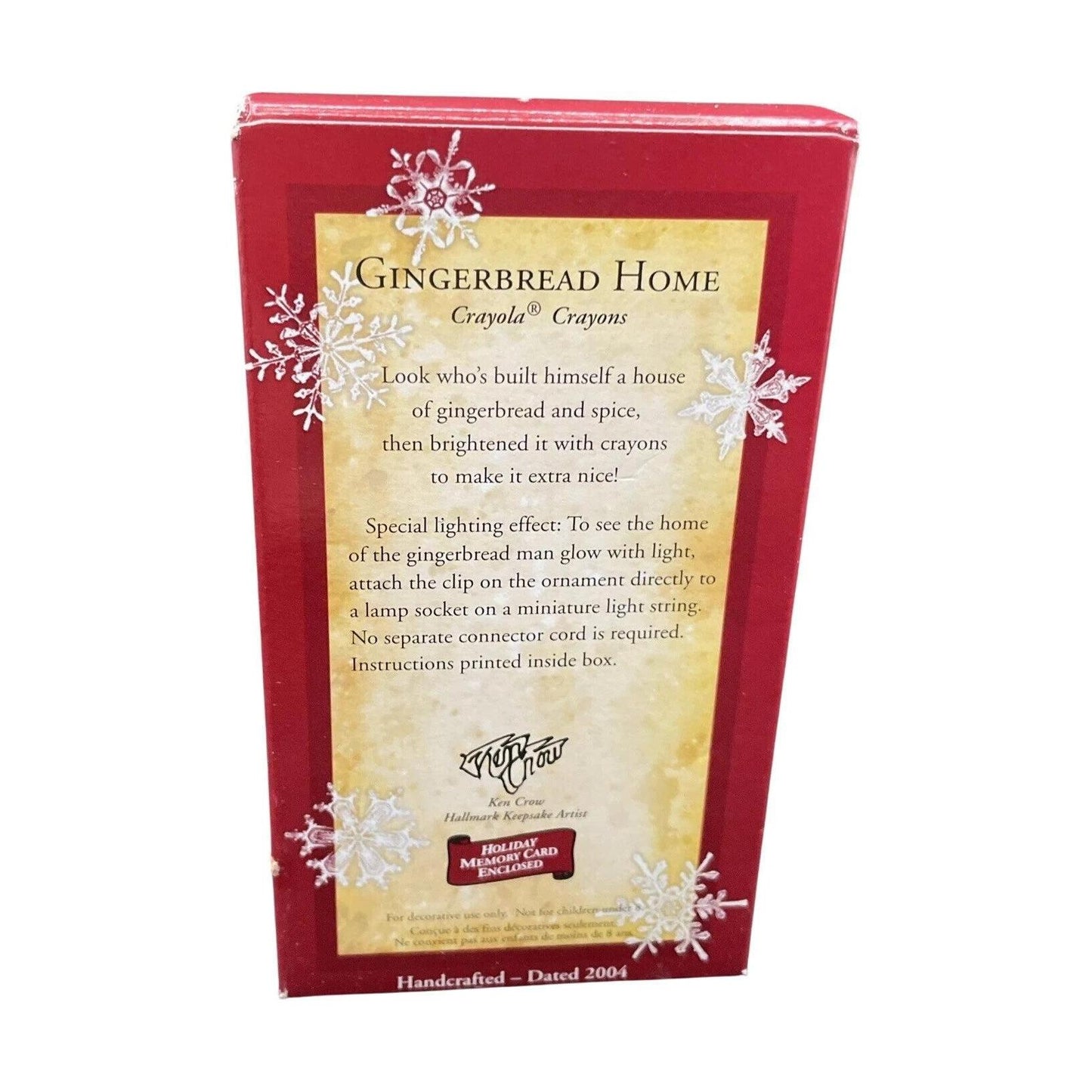 2004 Gingerbread Home Hallmark Ornament (Crayola) QXI5294