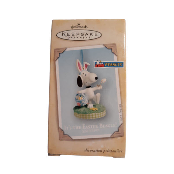 2004 It's The Easter Beagle! Hallmark Ornament (Snoopy) QEO8361