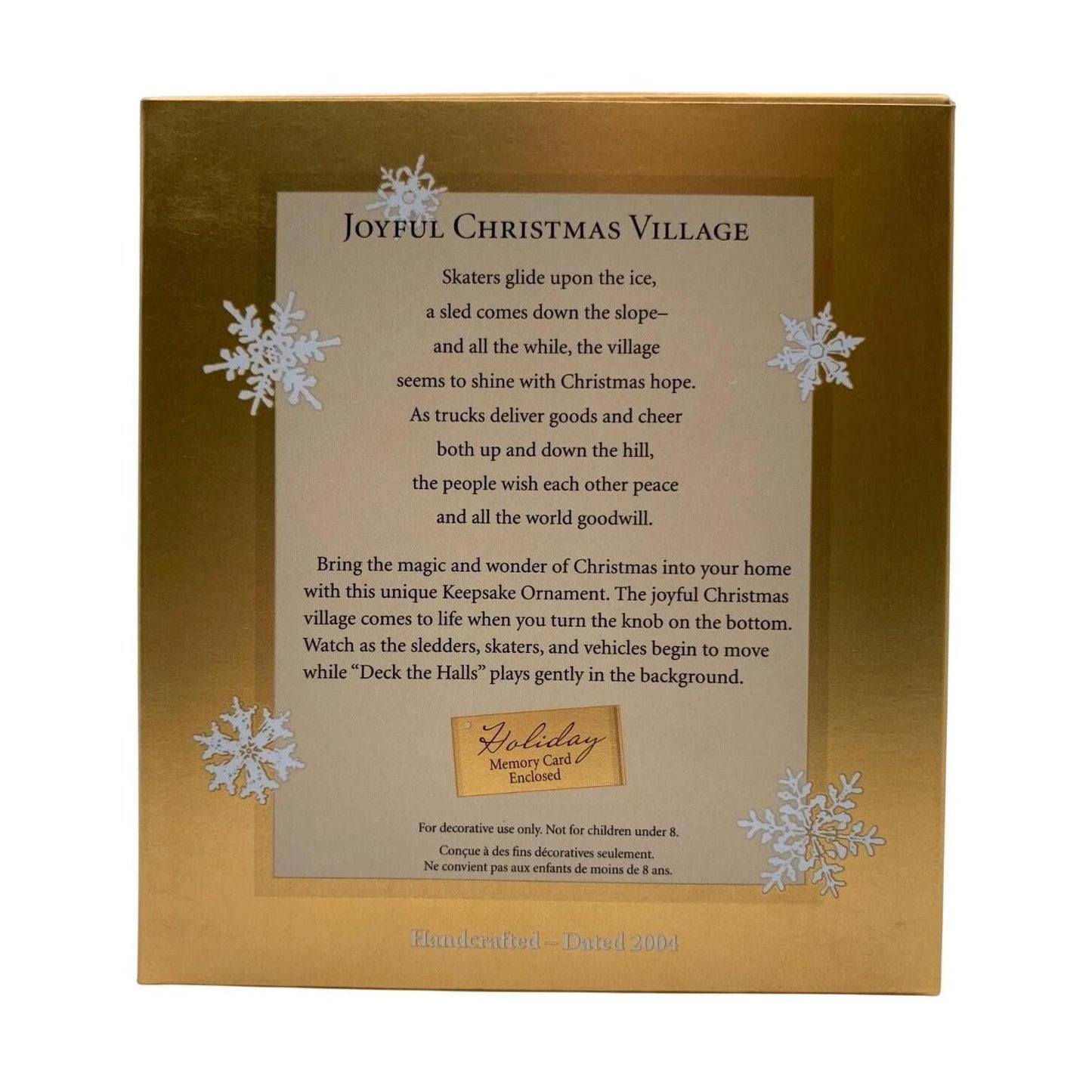 2004 Joyful Christmas Village Hallmark Ornament (Magic Village) QXC4007