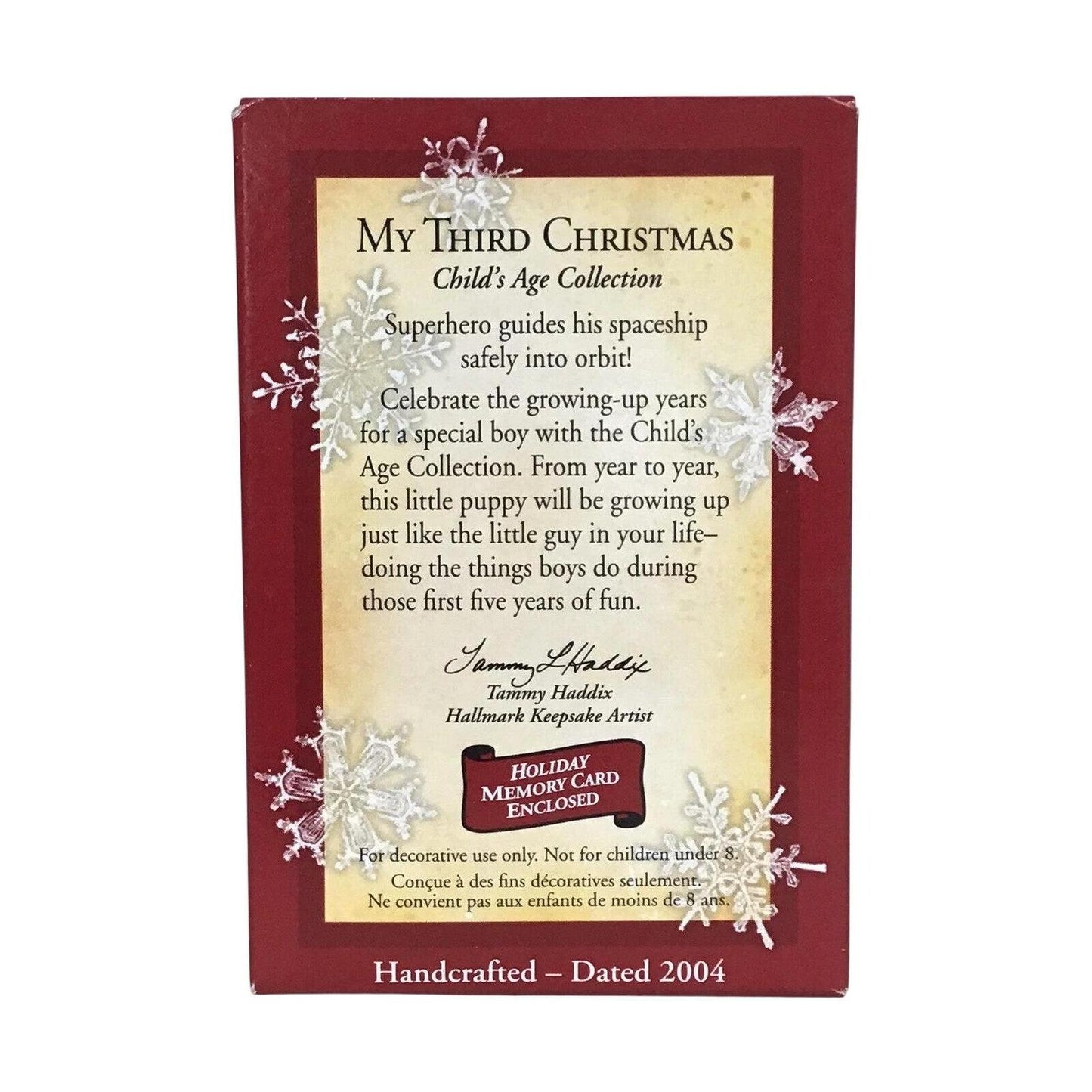 2004 My Third Christmas Hallmark Ornament (Child's Age Collection) QXG5681