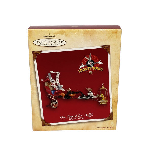 2004 On, Tweety! On, Daffy! Hallmark Ornament (Looney Tunes) QXI4011