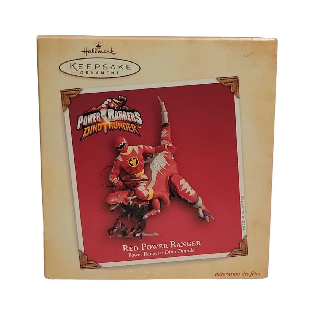 2004 Red Power Rangers Hallmark Ornament (Super Heroes) QXI8604