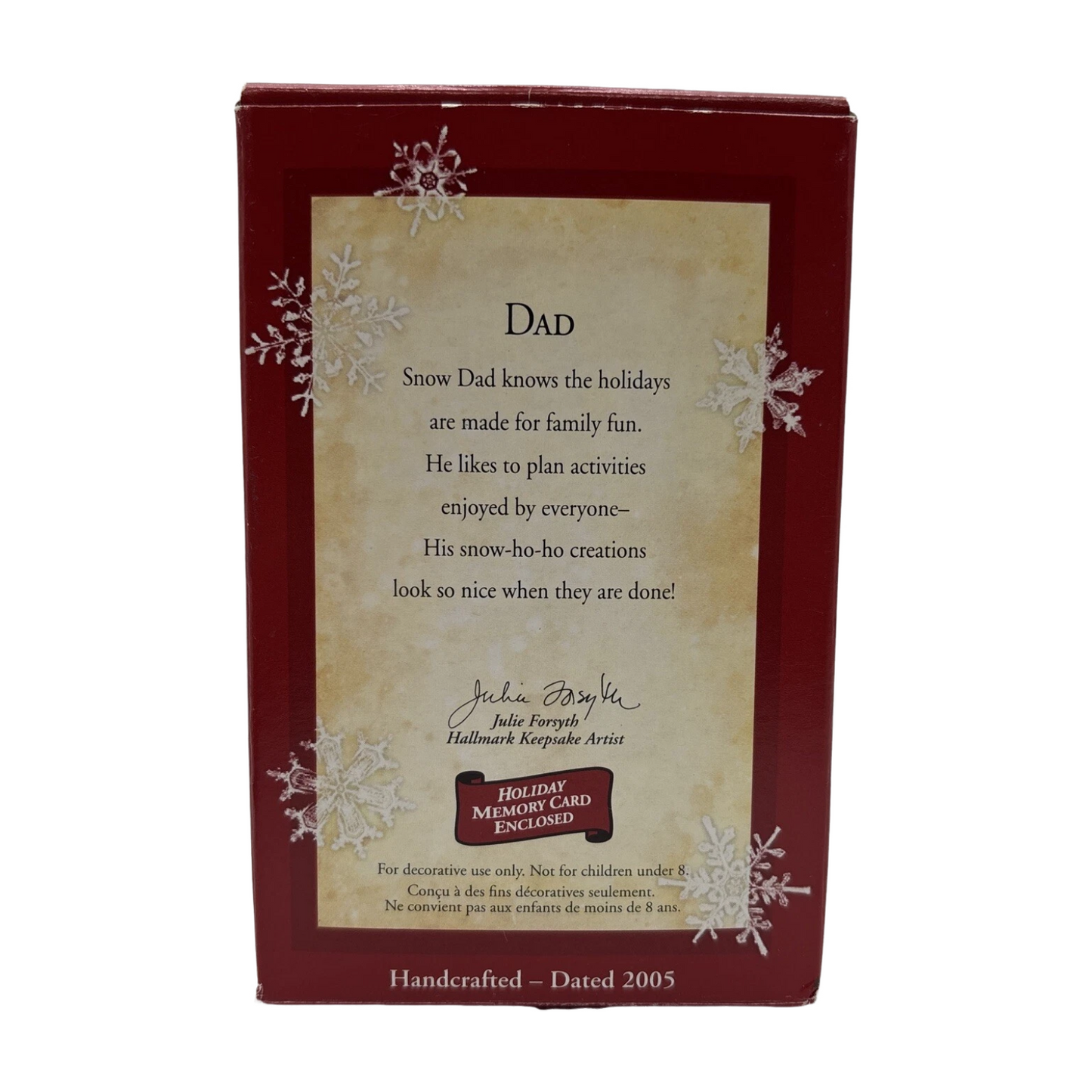 2005 Dad Hallmark Ornament (Family) QXG4672