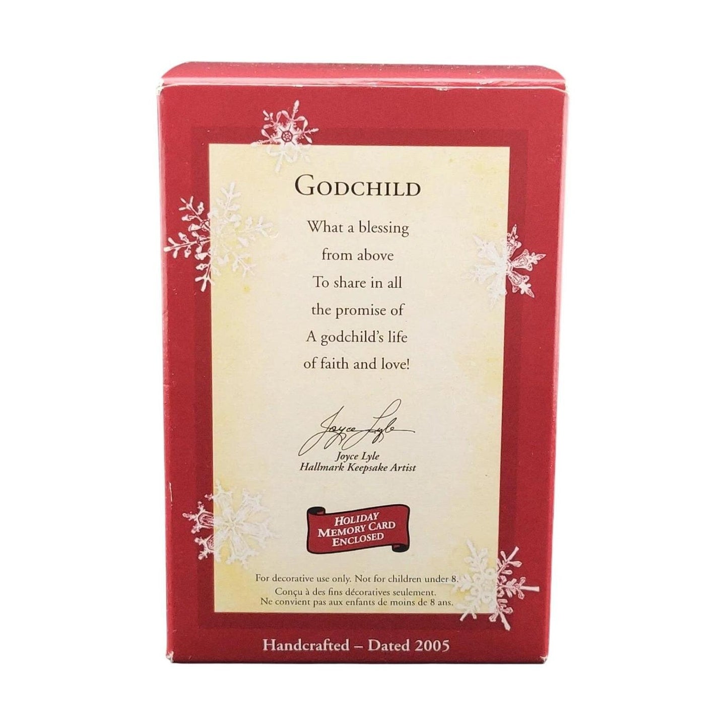 2005 Godchild Hallmark Ornament (Family) QXG4735