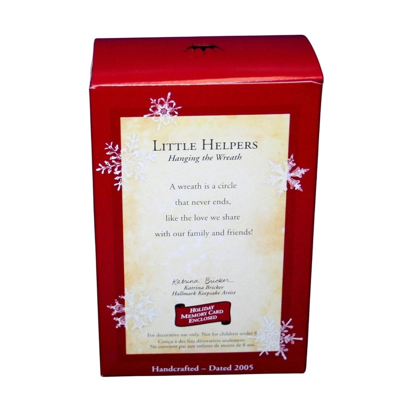 2005 Little Helpers Hallmark Ornament (Hanging the Wreath) Hallmark Ornament (Wreath) QXG4442