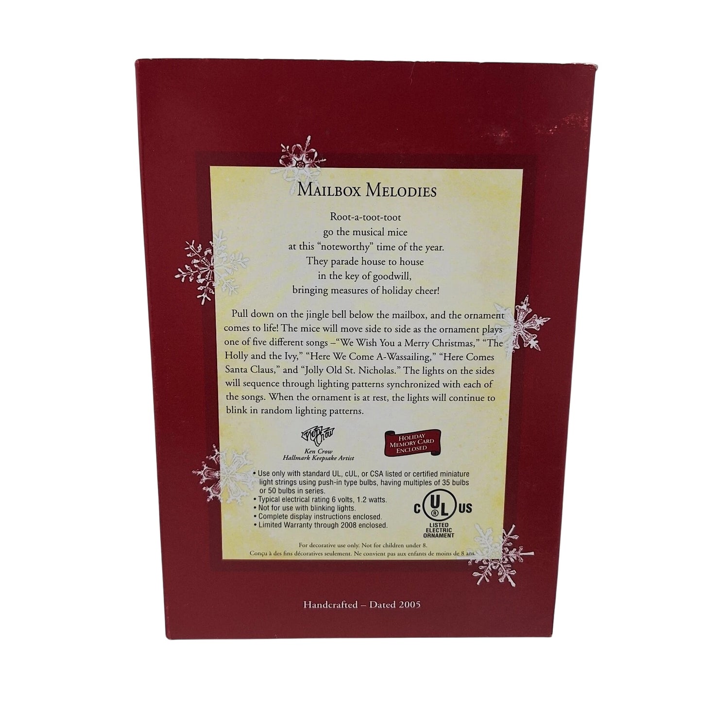 2005 Mailbox Melodies Hallmark Ornament (Mouse) QLX7632