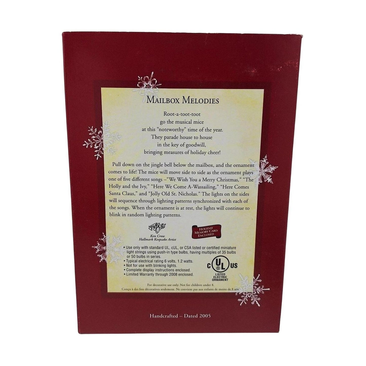2005 Mailbox Melodies Hallmark Ornament (Mouse) QLX7632