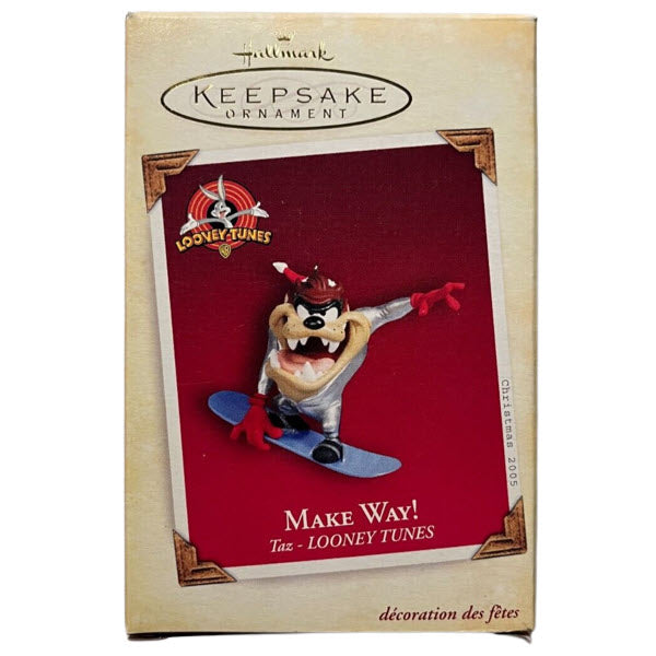 2005 Make Way! Taz Looney Tunes Hallmark Ornament (Looney Tunes) QXI8772