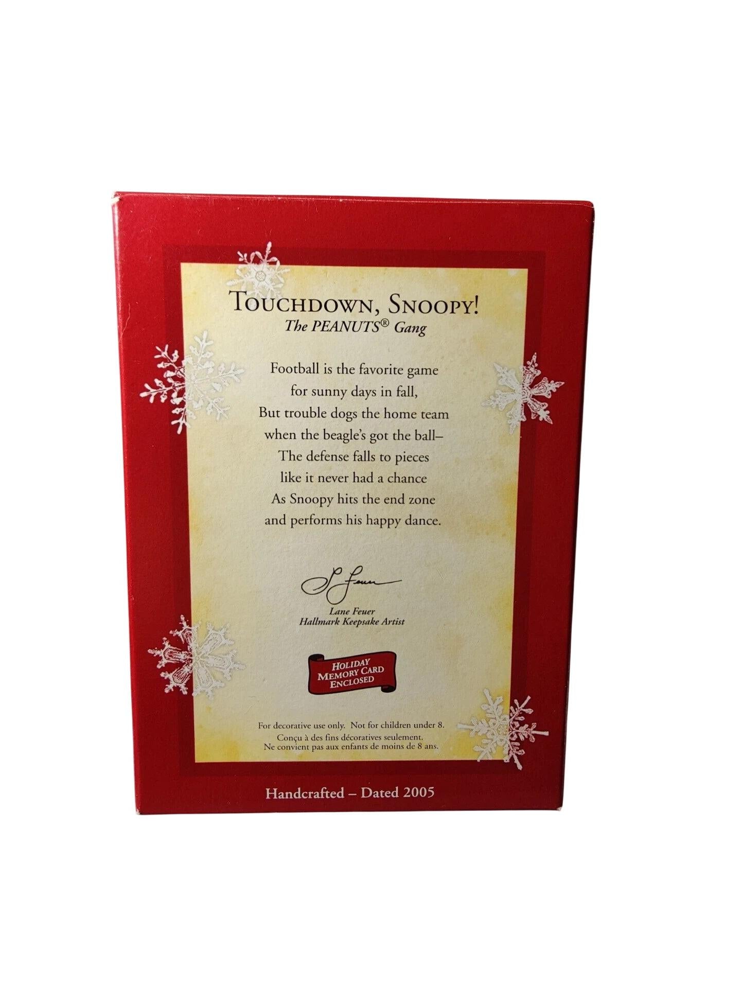 2005 Touchdown Snoopy Hallmark Ornament (Peanuts) QXI6285