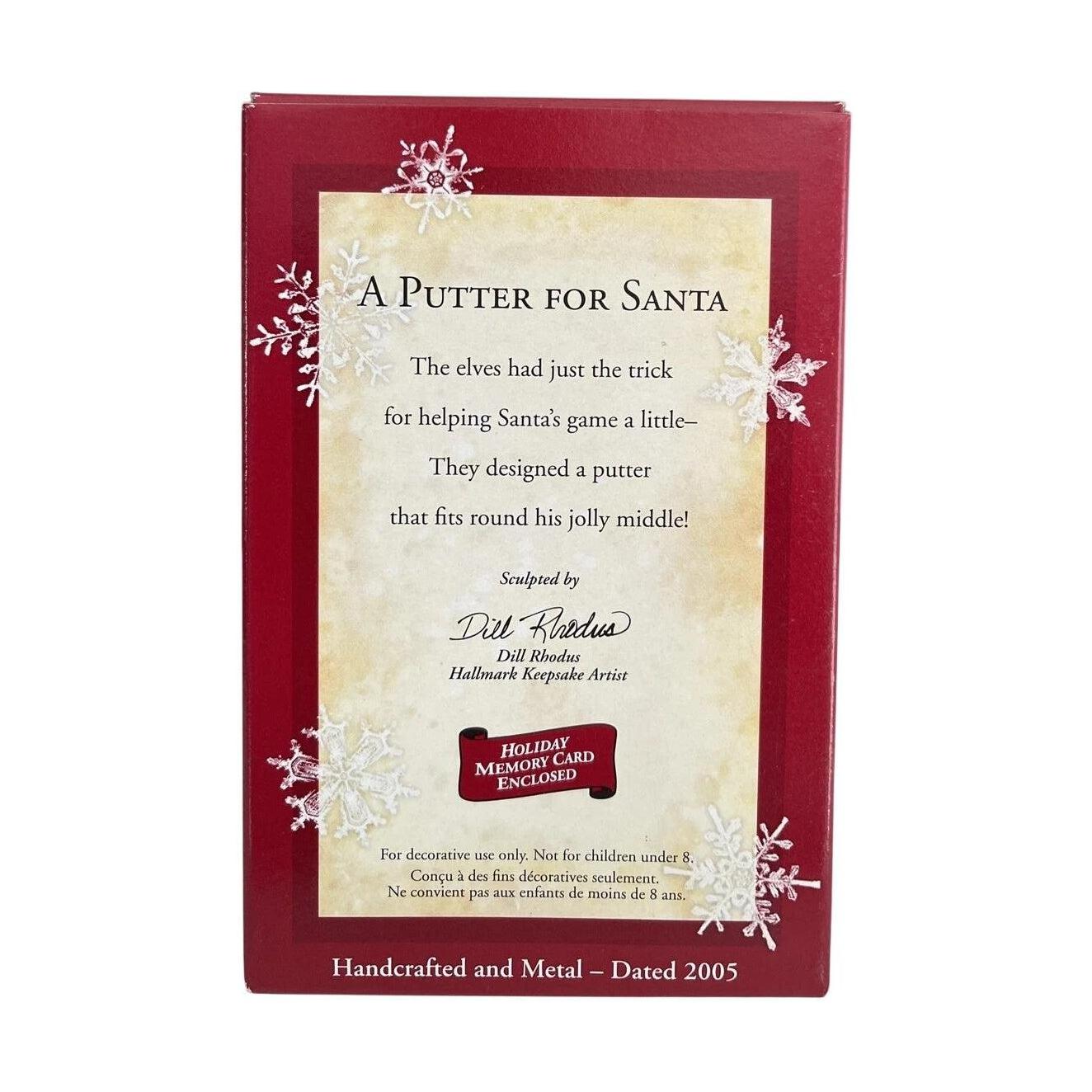 2005 A Putter for Santa Hallmark Ornament (Golf) QXG4312