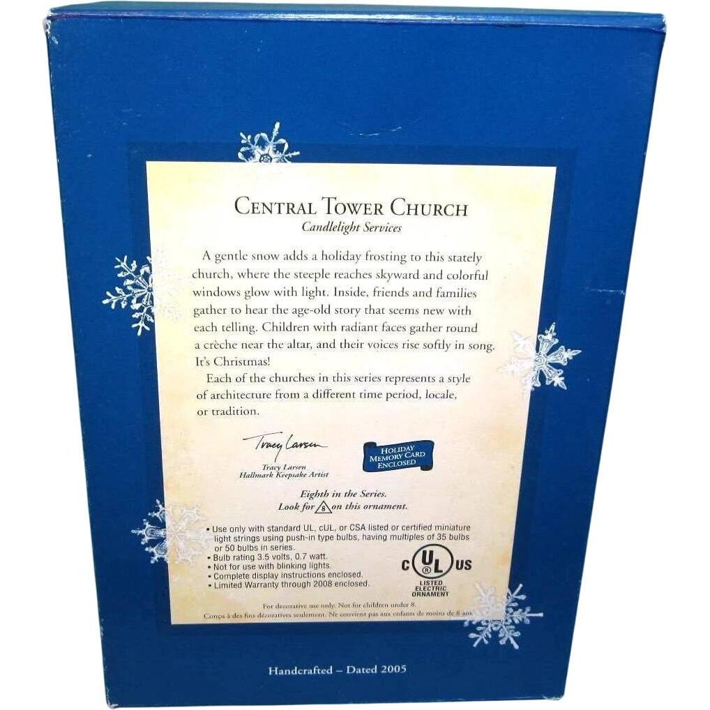2005 Central Tower Church Hallmark Ornament (Candlelight Services) QX2262