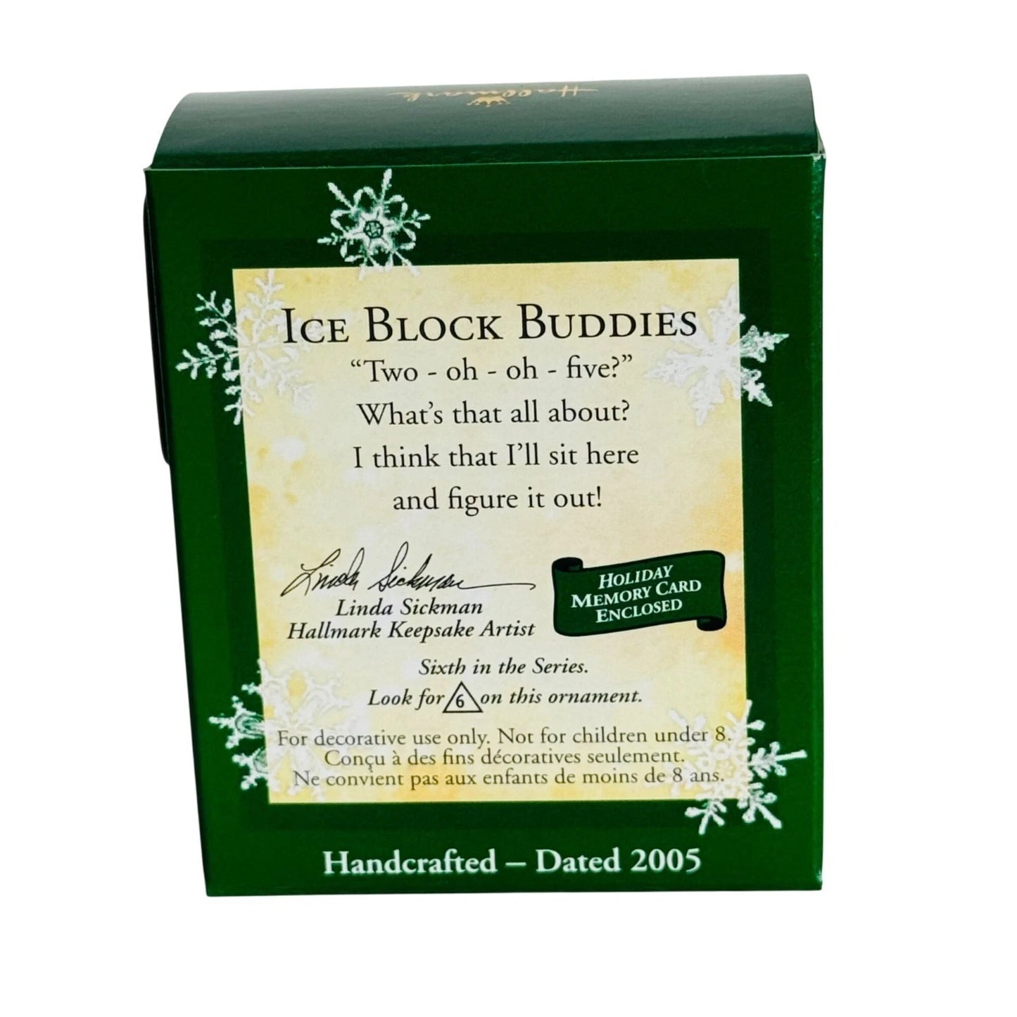 2005 Ice Block Buddies Hallmark Ornament (Bunny) QXM8972