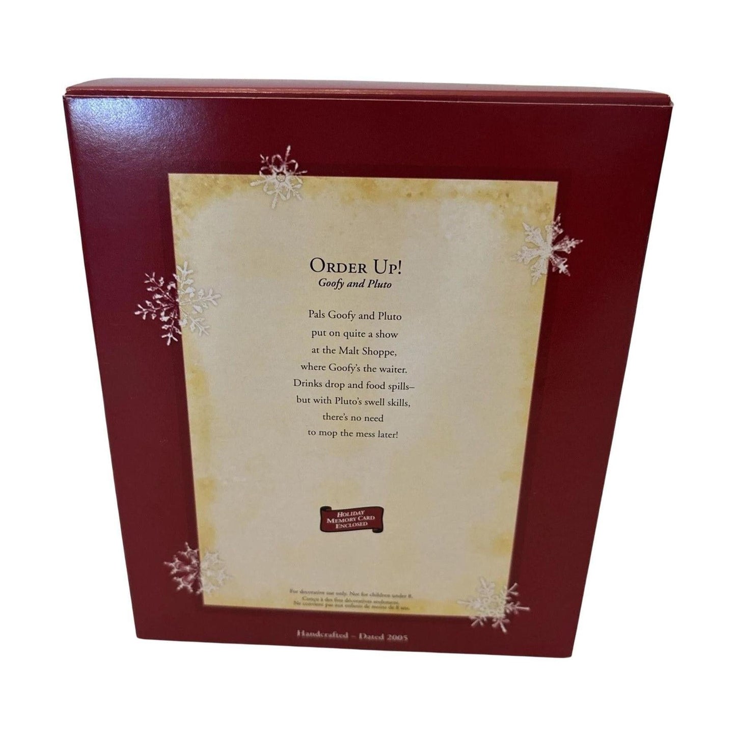 2005 Order Up! Hallmark Ornament (Goofy and Pluto) QRP4082