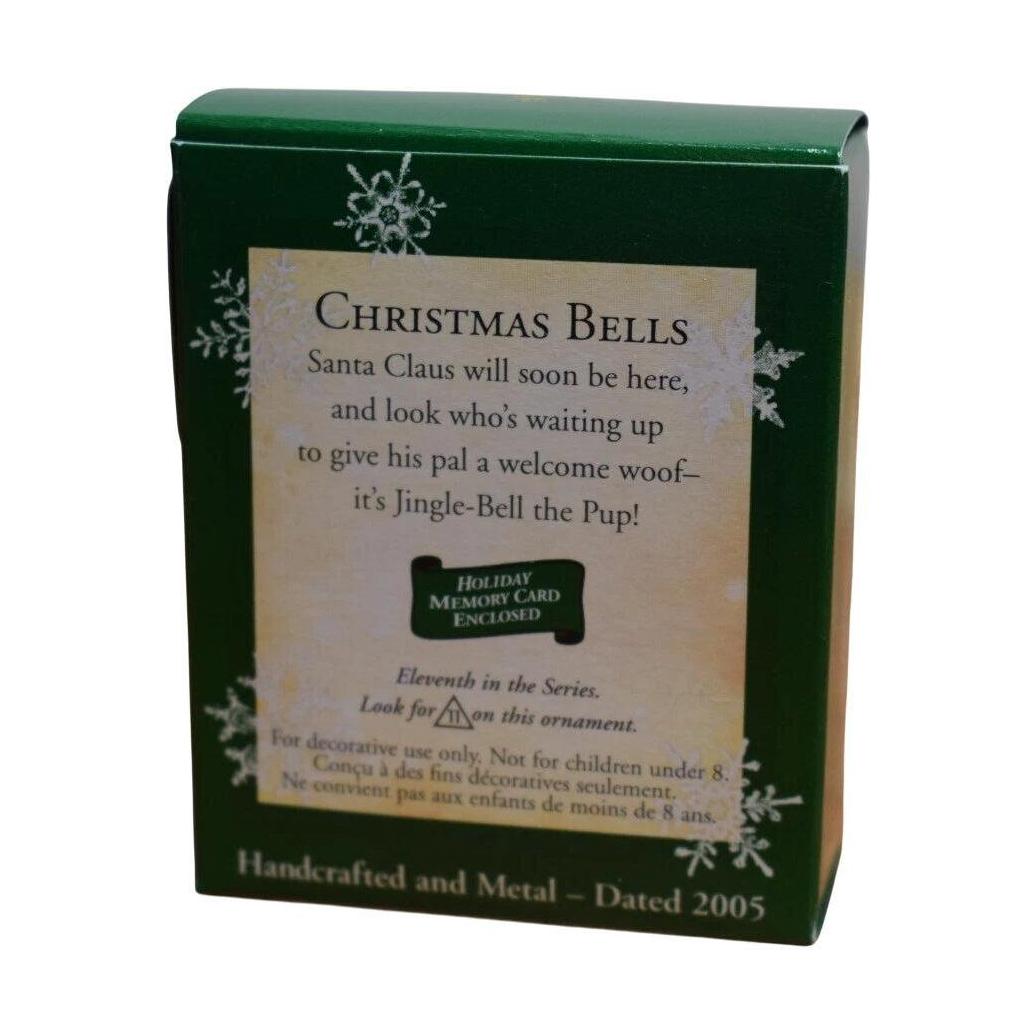 2005 Puppy Hallmark Ornament (Christmas Bell) QXM8975