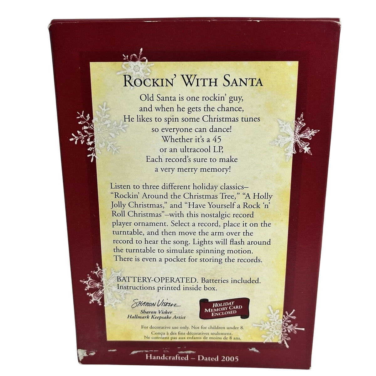 2005 Rockin' With Santa Hallmark Ornament (Vinyl Record Player) QLX7622 Image9