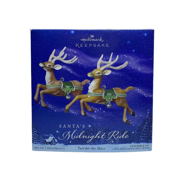 2005 Santa's Midnight Ride Hallmark Ornament (Two for the Skies) QP1755