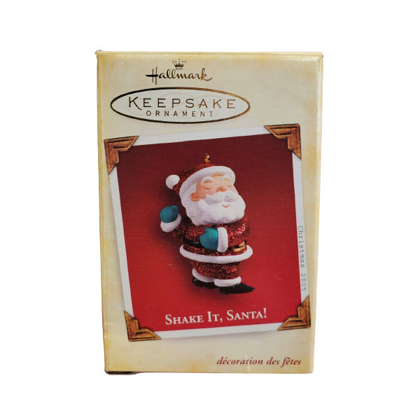 2005 Shake It, Santa! Hallmark Ornament (Santa Claus) WD3533