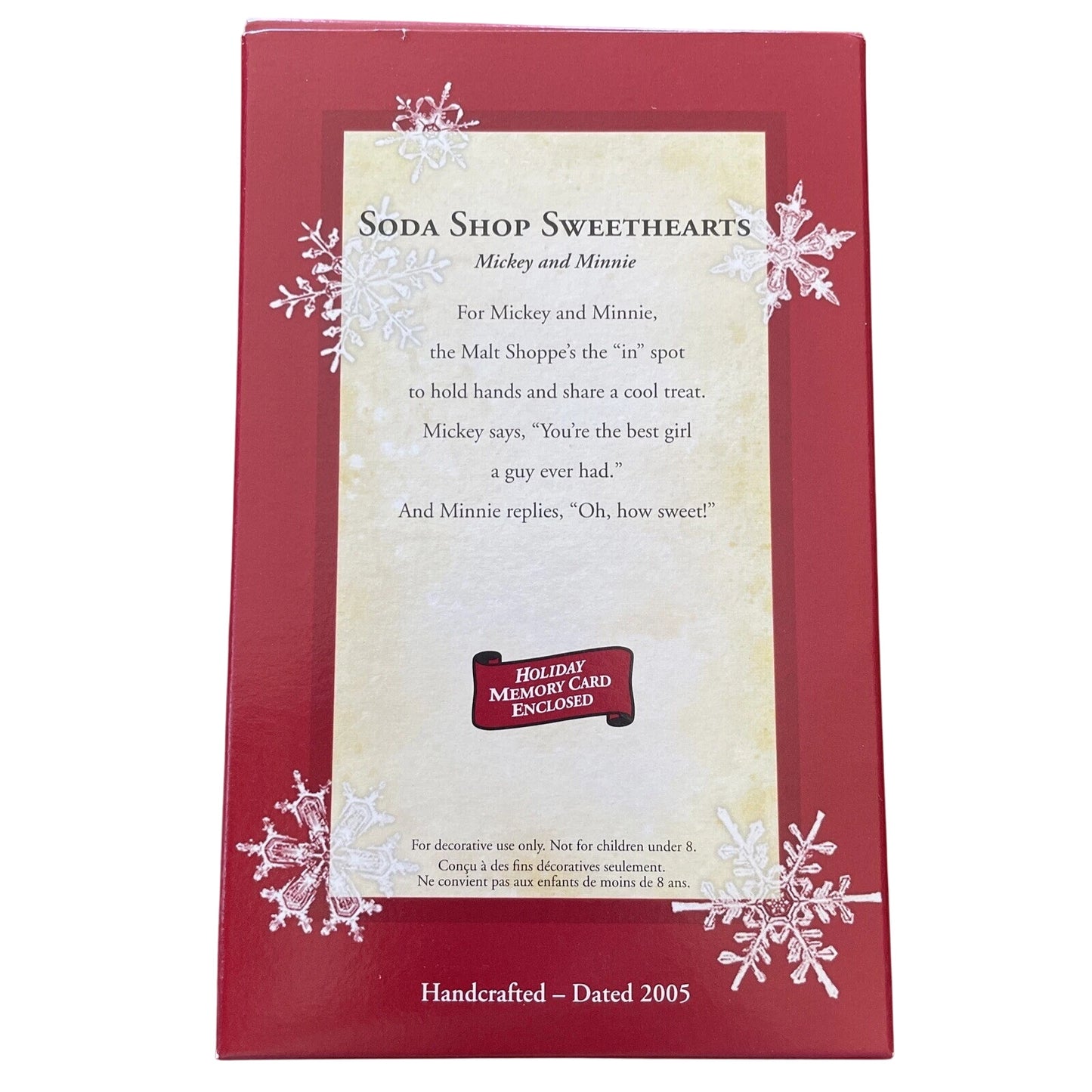 2005 Soda Shop Sweethearts Hallmark Ornament (Mickey and Minnie) QRP4072 Image6