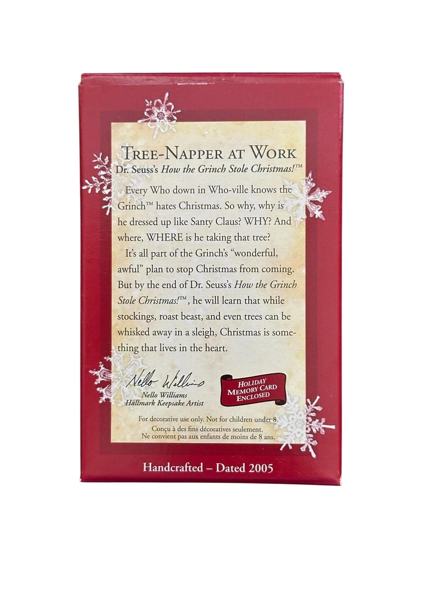 2005 Tree-Napper at Work Hallmark Ornament (The Grinch) QXI6162 Image4