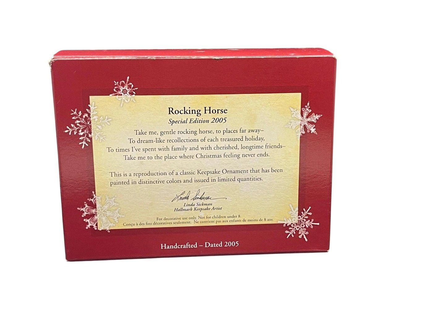 2005Rocking Horse Hallmark Ornament (Rocking Horse) QXE2352