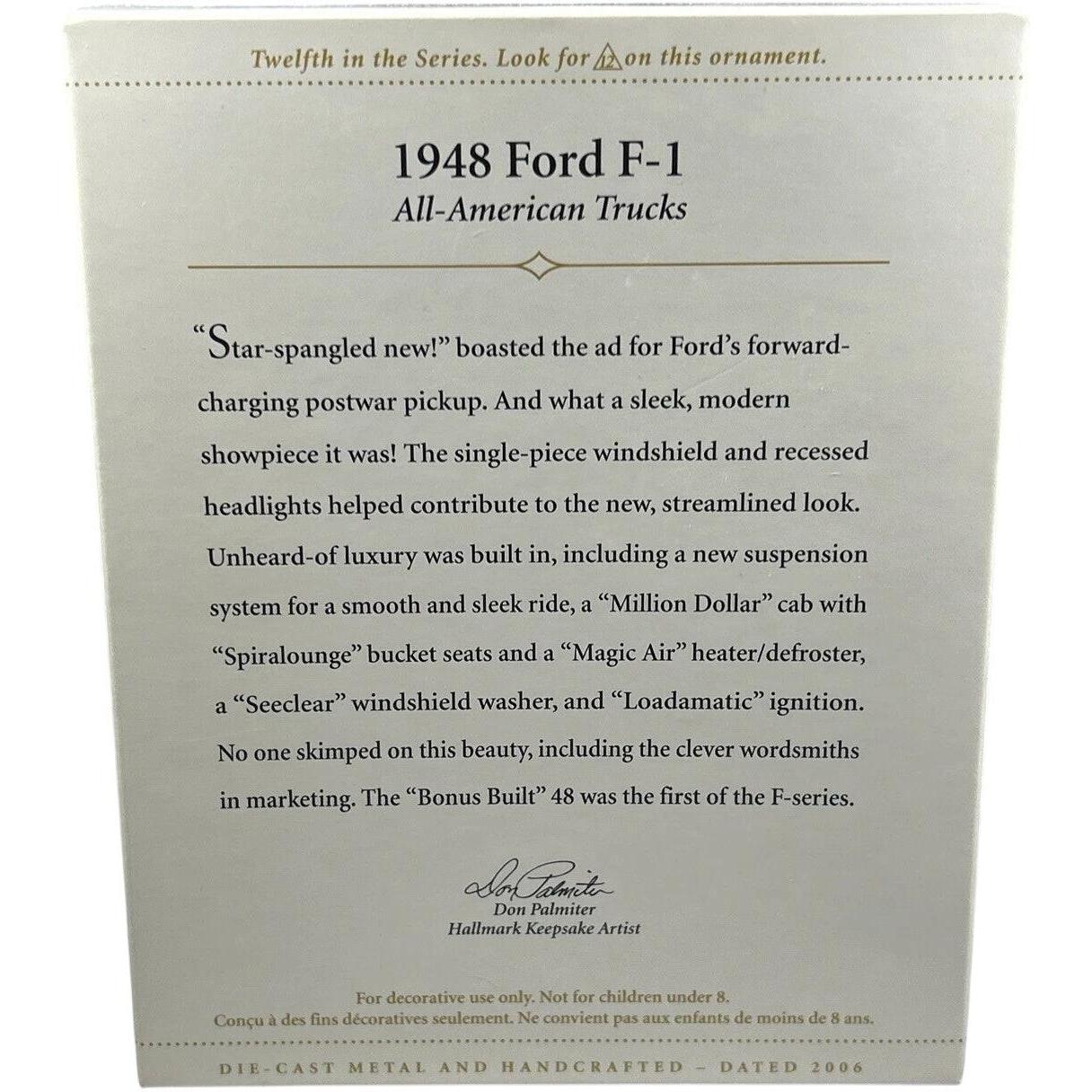 2006 1948 Ford F-1 Hallmark Ornament (All-American Trucks) QX2376