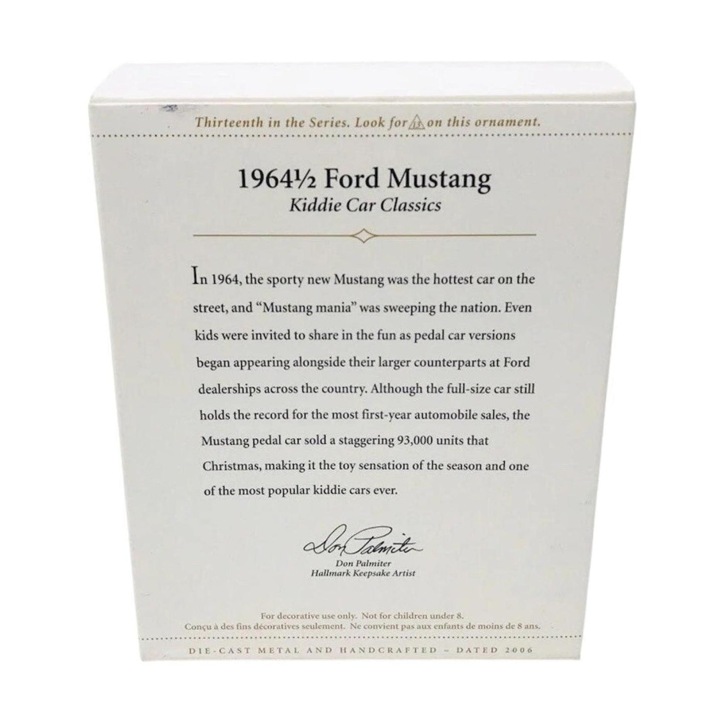2006 1964 ½ Ford Mustang Hallmark Ornament (Kiddie Car Classics) QHG9030