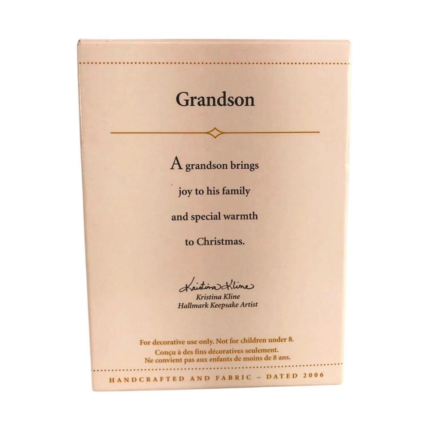 2006 GrandSon Hallmark Ornament (GrandSon) QXG2993