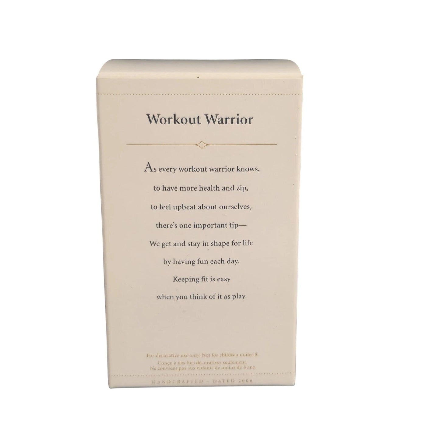 2006 Workout Warrior Hallmark Ornament (Sports & Activities) QXG2293