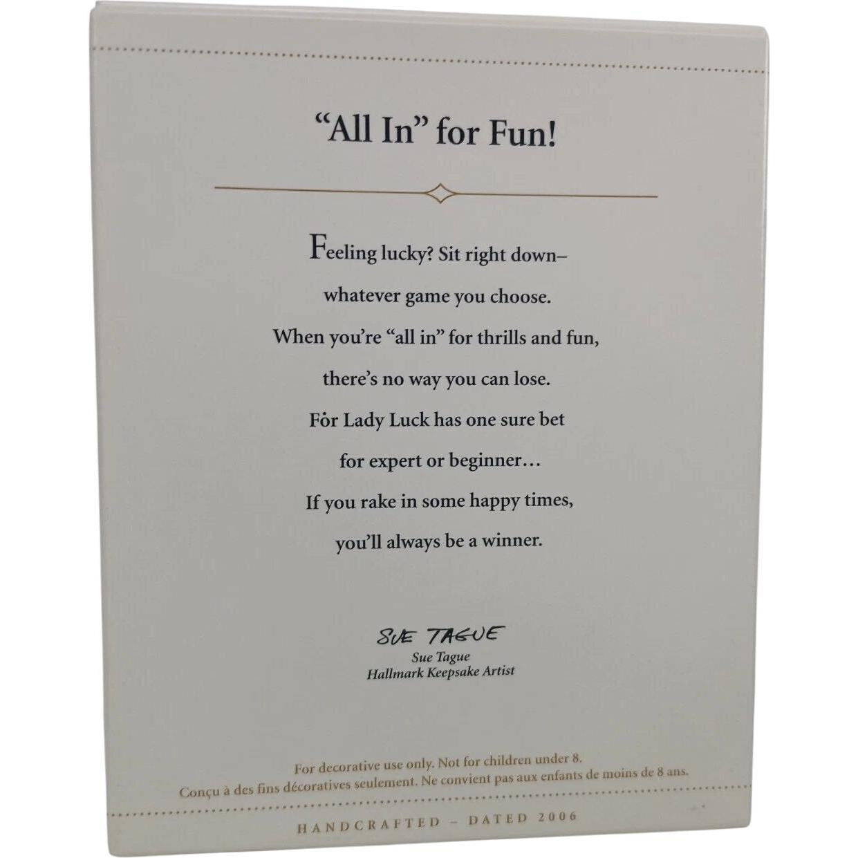 2006 "All In" for Fun! Hallmark Ornament (Christmas Tree) QXG2283