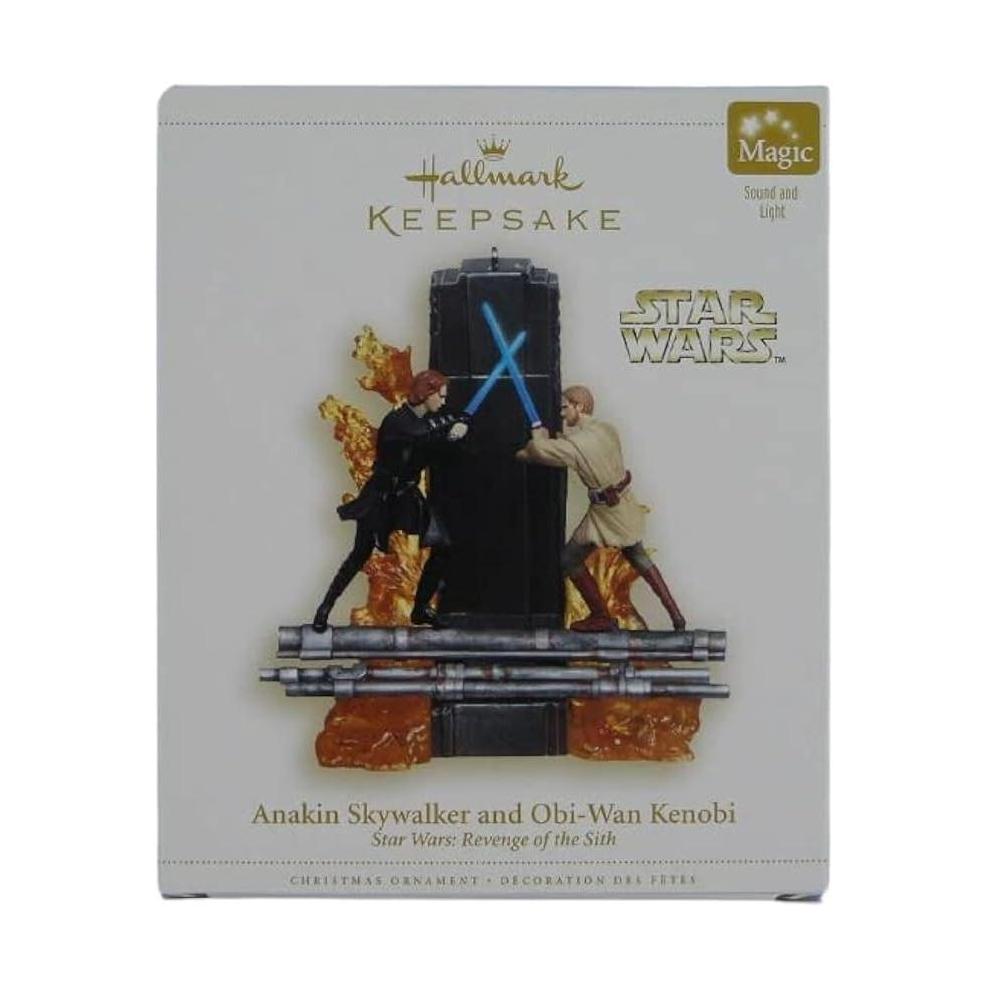 2006 Anakin Skywalker and Obi‑Wan Kenobi- Revenge of the Sith Hallmark Ornament (Star Wars) QXI6186
