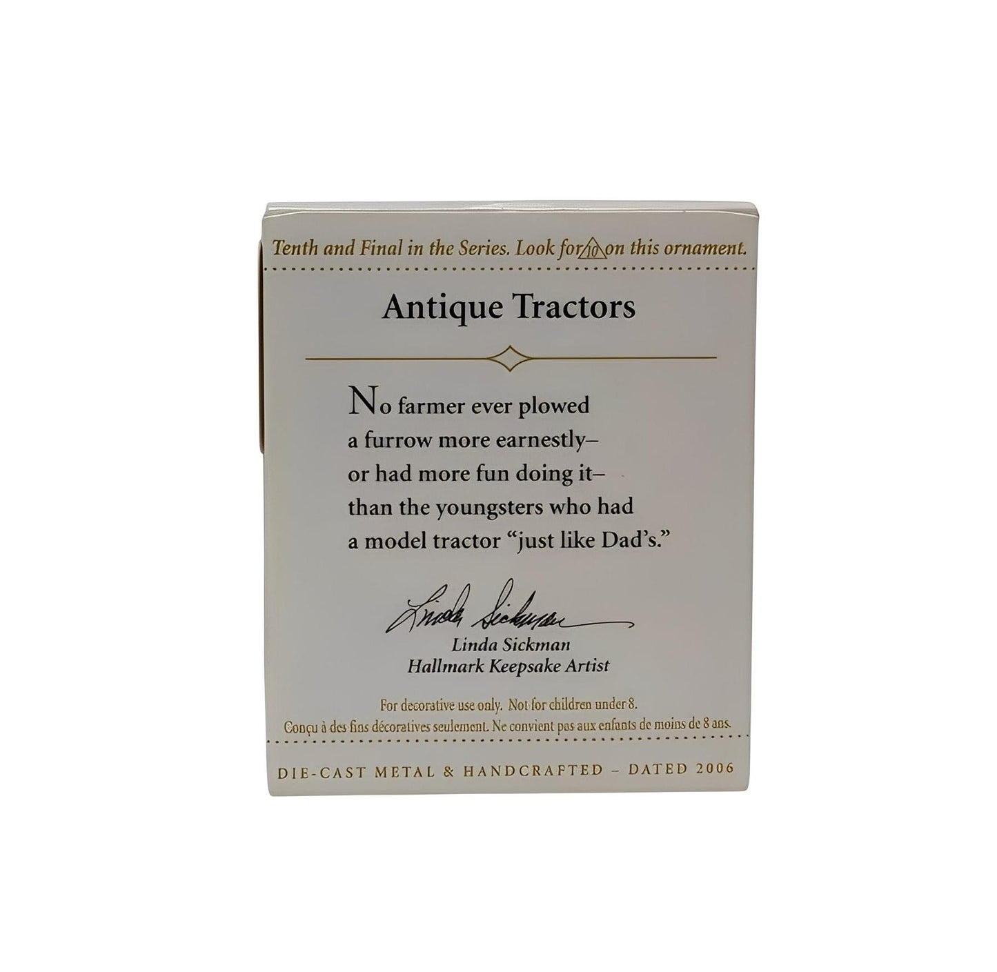 2006 Antique Tractors Hallmark Ornament (Series #10) QXM2143