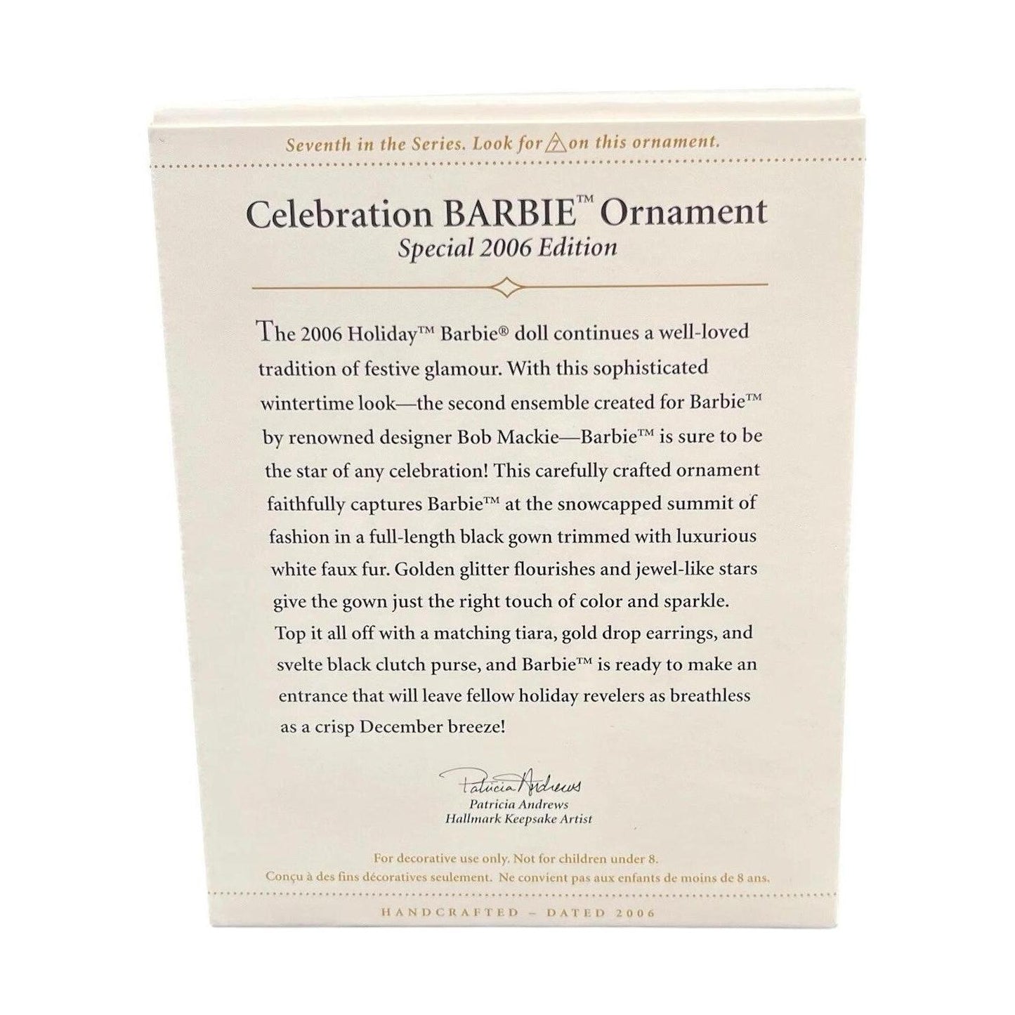 2006 Celebration Barbie - Special Edition Hallmark Ornament (Celebration Barbie) QX2393
