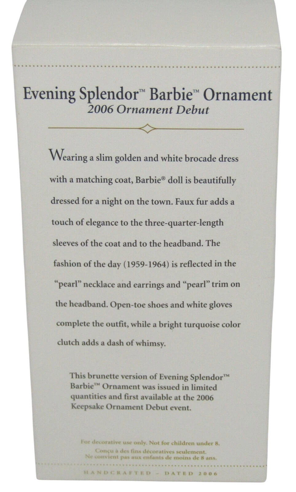 2006 Evening Splendor Hallmark Ornament (Barbie) QXE4463