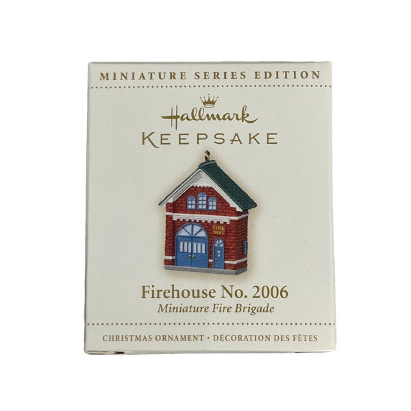 2006 Firehouse No. 2006 Hallmark Ornament (Miniature Fire Brigade) QXM3096
