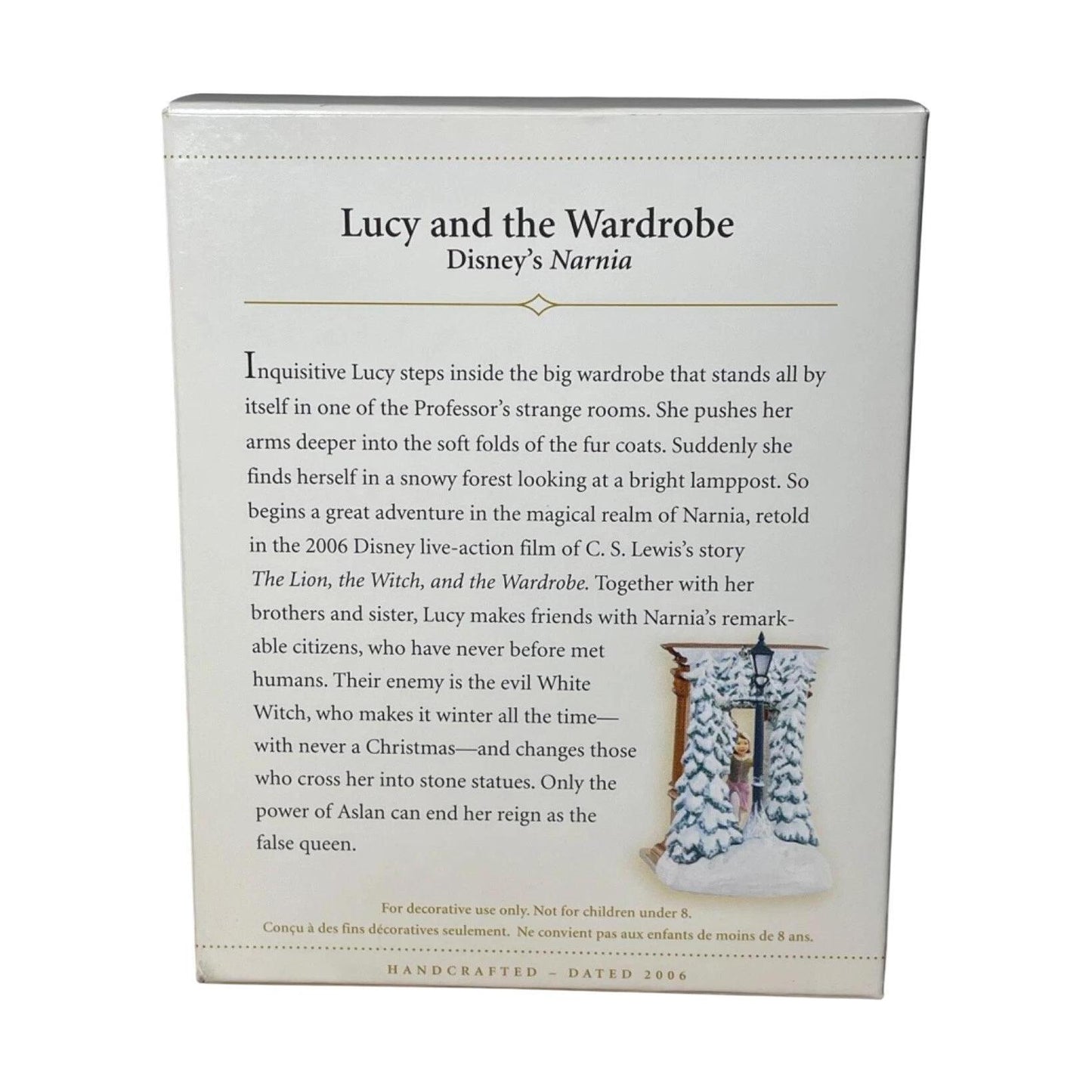 2006 Lucy and the Wardrobe Hallmark Ornament (Narnia) QXD8393