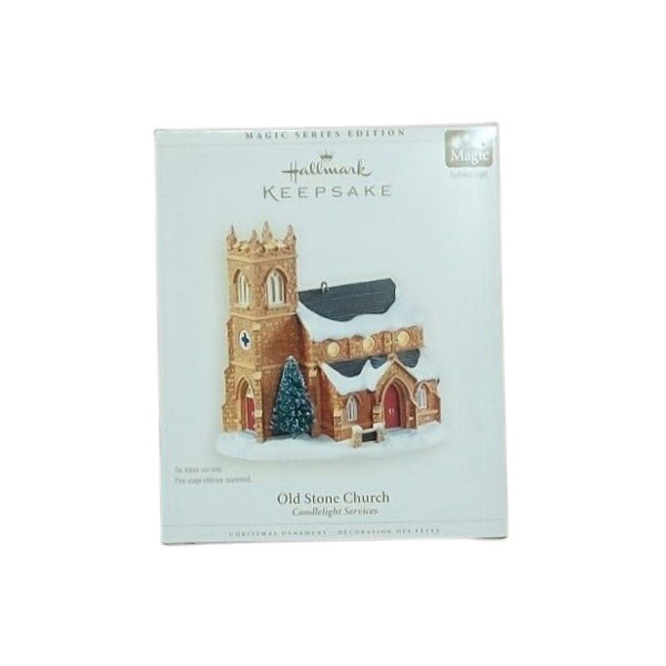 2006 Old Stone Church Hallmark Ornament (Candlelight Services) QX2313