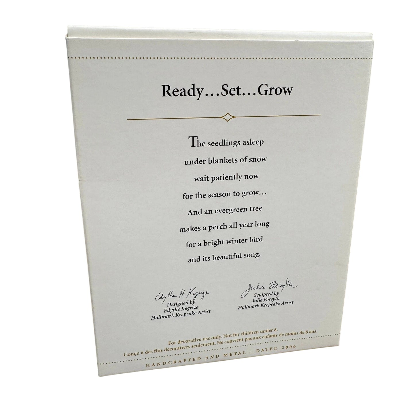 2006 Ready...Set...Grow Hallmark Ornament (Winter Garden) QXG3006 Image6