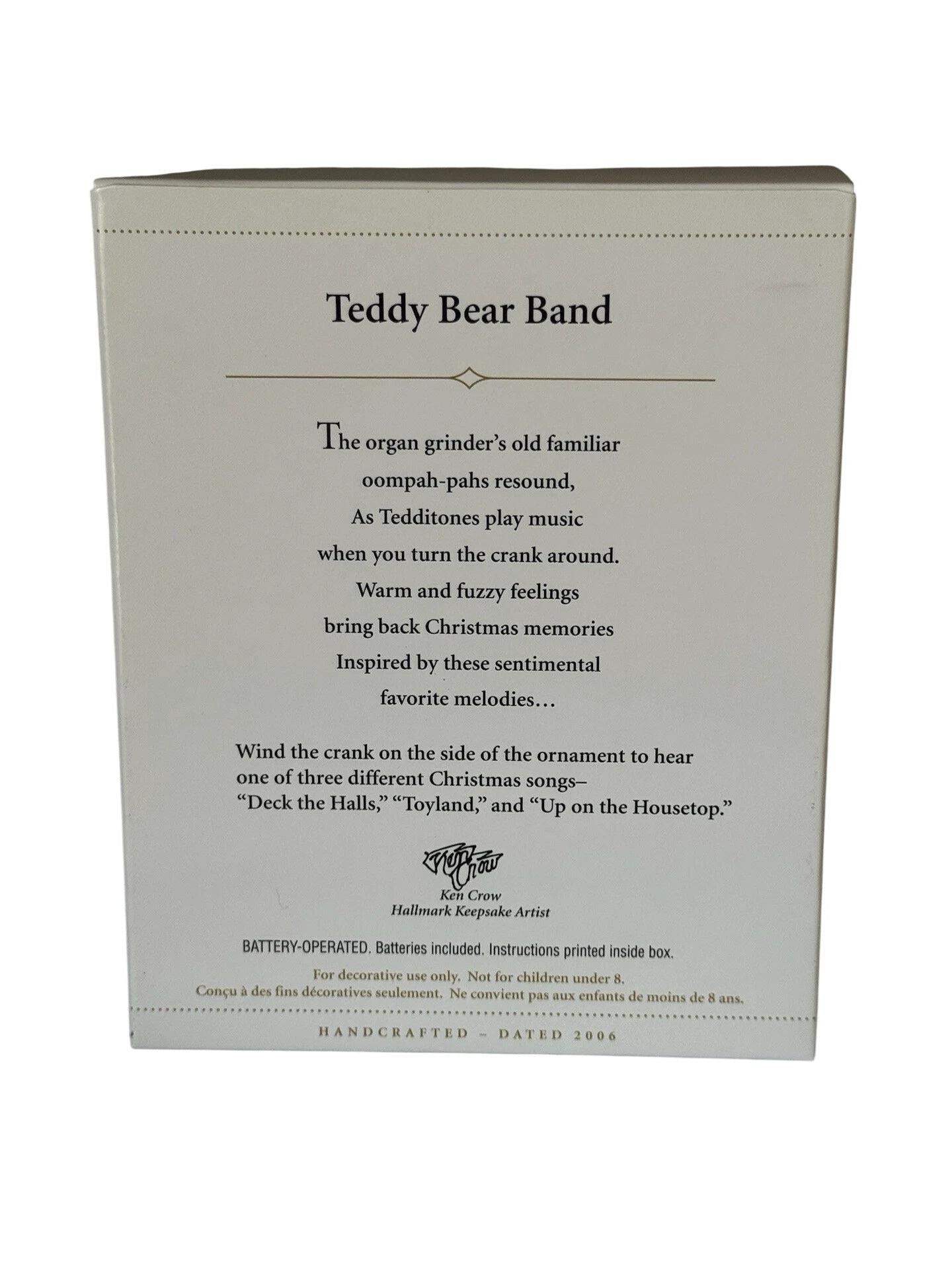 2006Teddy Bear Band Hallmark Ornament (Teddy Bear) QLX7603