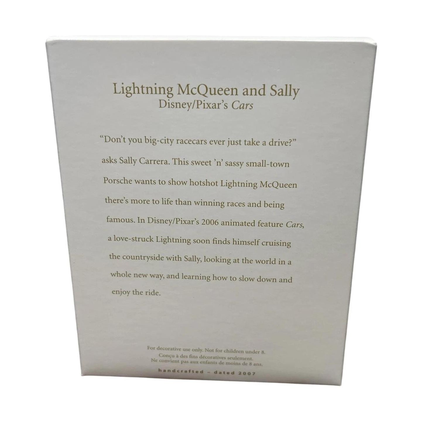2007 Lightning McQueen and Sally Hallmark Ornament (Cars) QXD4449