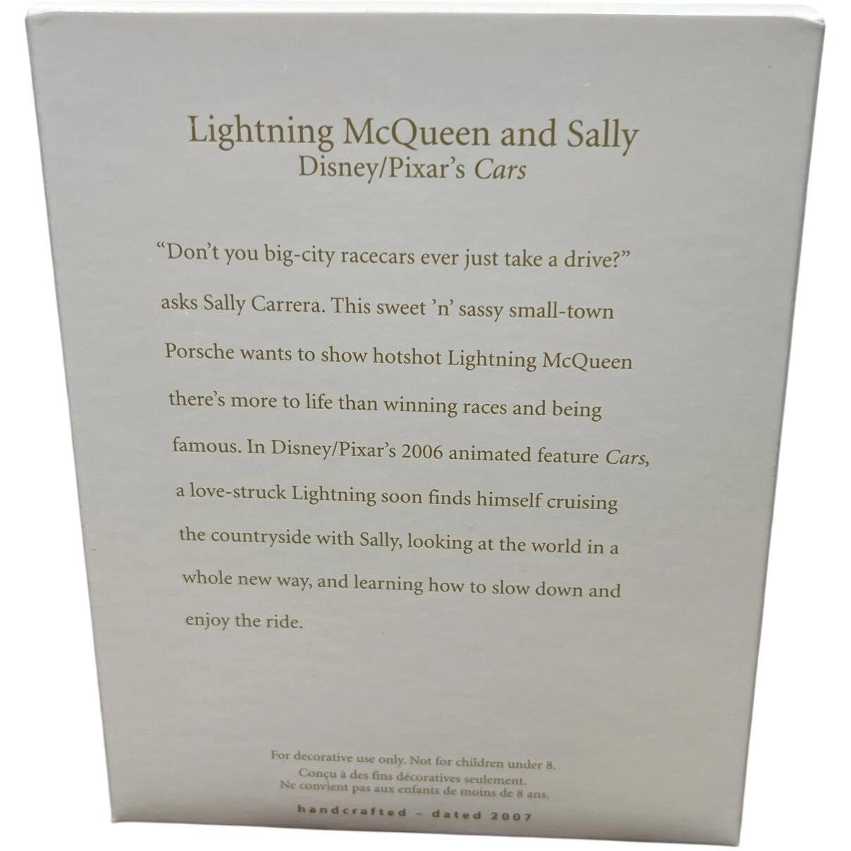 2007 Lightning McQueen and Sally Hallmark Ornament (Cars) QXD4449