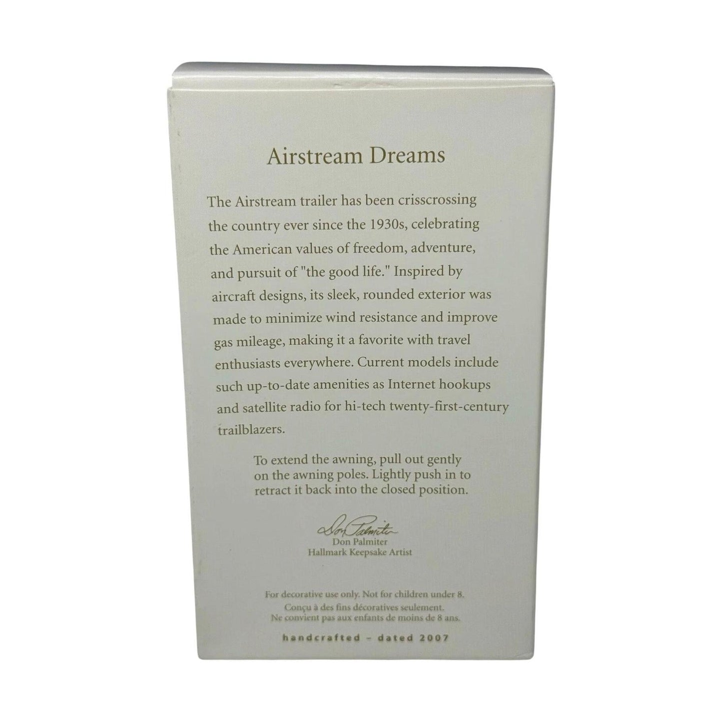 2007 Airstream Dreams Hallmark Ornament (Happy Camper) QXI2157