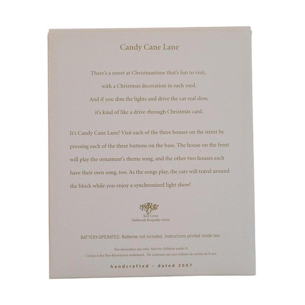 2007 Candy Cane Lane Hallmark Ornament (Magic Village) QXG7557