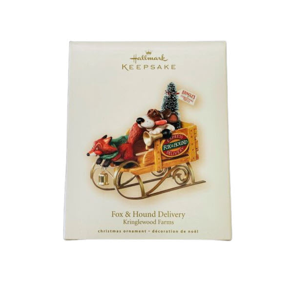 2007 Fox & Hound Delivery Hallmark Ornament (Kringlewood Farms) QP1929